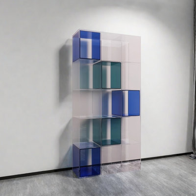 Simple and modern acrylic bookcase