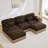 Spacious Modular Sofas Chenille Leopard Modern U Shape For Home Family