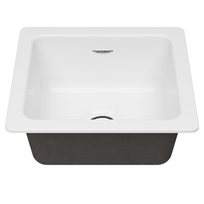 Delancey 18'' L Single Bowl Cast Iron Kitchen Sink