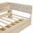 Wood Platform Bed With Storage Shelves, Drawers, Charging Station And Upholstered Headboard-2121483024-2121483025