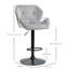 HOMCOM Set Of 2 Luxurious Velvet-Touch Bar Stools Metal Frame Footrest-1204033101