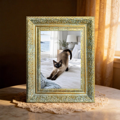 11" x 14" Antique Gold 1PC Home Accent Picture Frame for Holiday Gifting