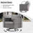Wicker 6 - Person Outdoor Seating Group With Cushions With Fire Pit Table And Swivel Rocking Chairs-1283541876
