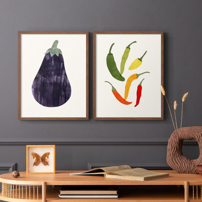 Organic Veg VIII-Premium Framed Print -Ready to Hang - No Nails Required - No Nails Required