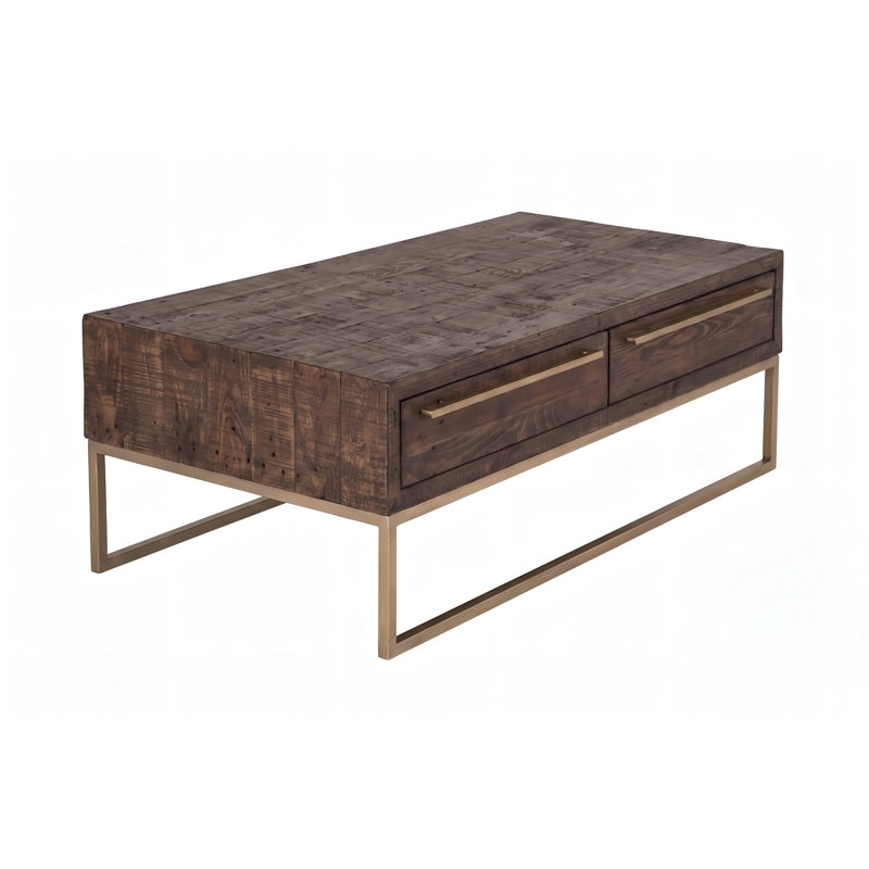 Table basse de style transitionnel taupe