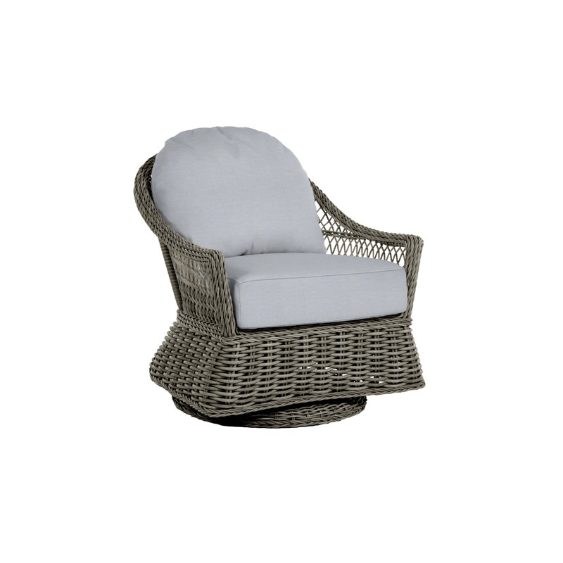 Fauteuil oscillant tissé Soho, Welt, Lin chambray, Noir