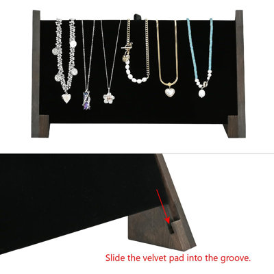 Necklace Display Stand with velvet pads