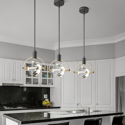 Margoth 1 - Pack LED Novelty Kitchen Island Crystal Pendant Light