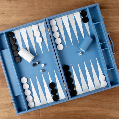 Premium Leather Backgammon Set | Leather Backgammon Set | Designer Vintage Board Game