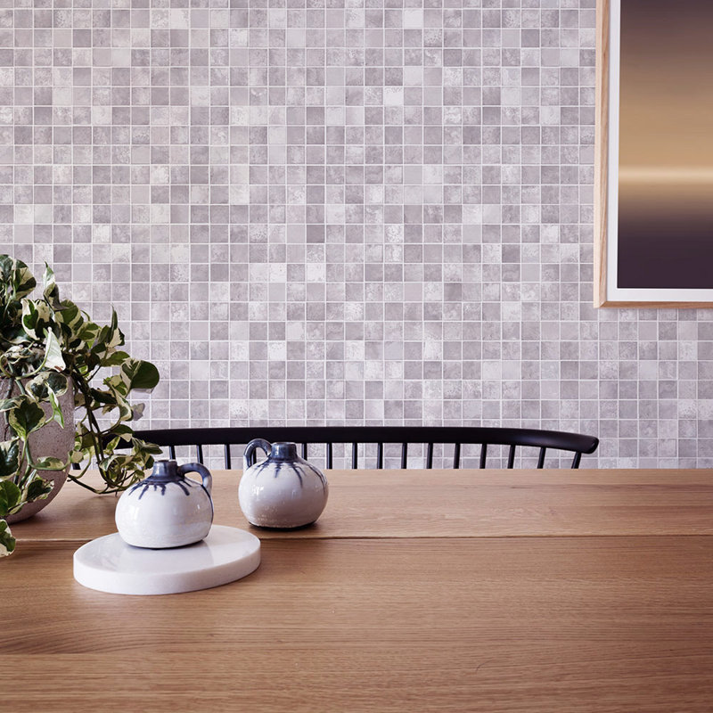 Papier peint adhésif mosaïque, Neutre