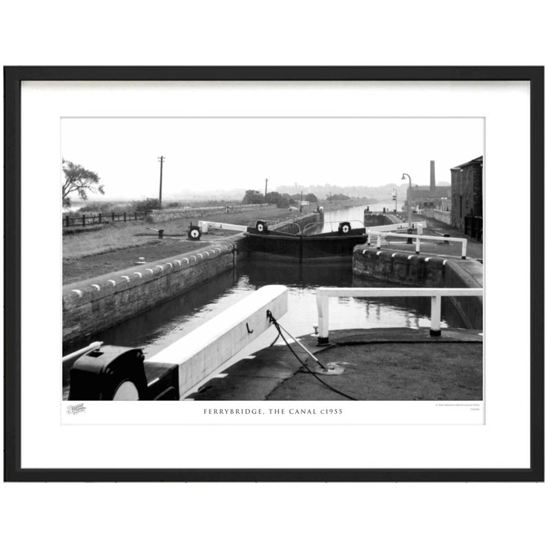 Ferrybridge, The Canal C1955 - Single Picture Frame Print, 60cm H x 80cm W x 2.3cm D
