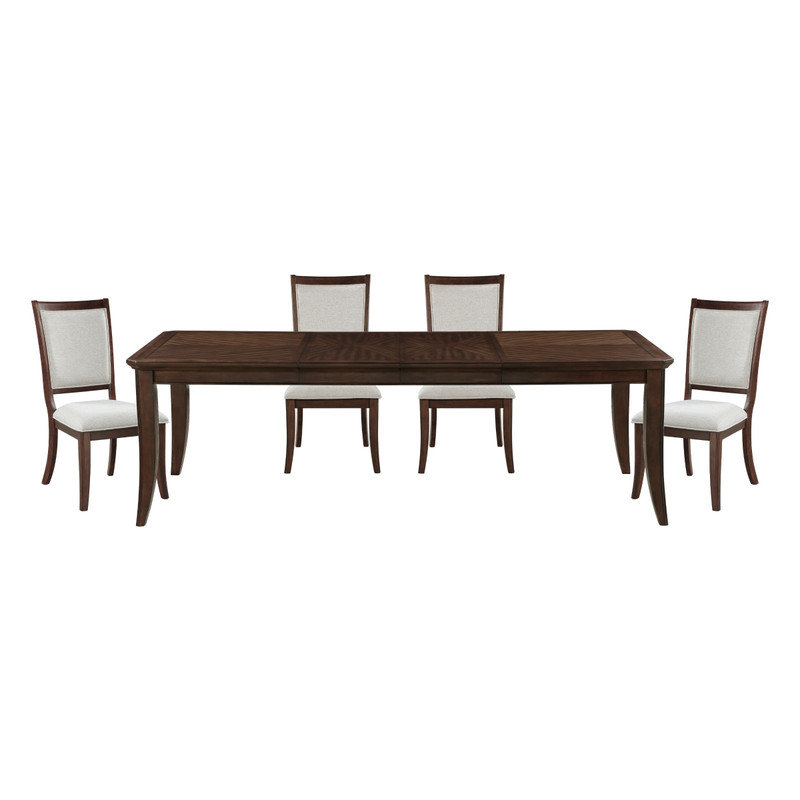 Table de salle à manger et 4 chaises d'appoint Claymont Brown