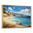 Toile avec cadre flottant or