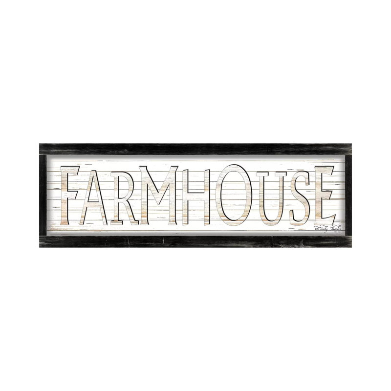 White Farmhouse by Cindy Jacobs - Wrapped Canvas Panoramic Print, 30.48 cm H x 91.44 cm W x 1.91 cm D