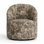 Fauteuil demi-tonneau pivotant rembourré Deryn