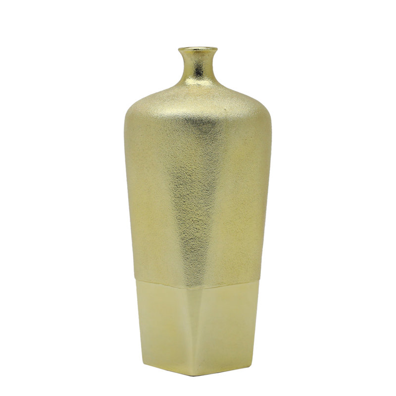 Table Vase, 16.1" H x 7.5" W x 7.5" D