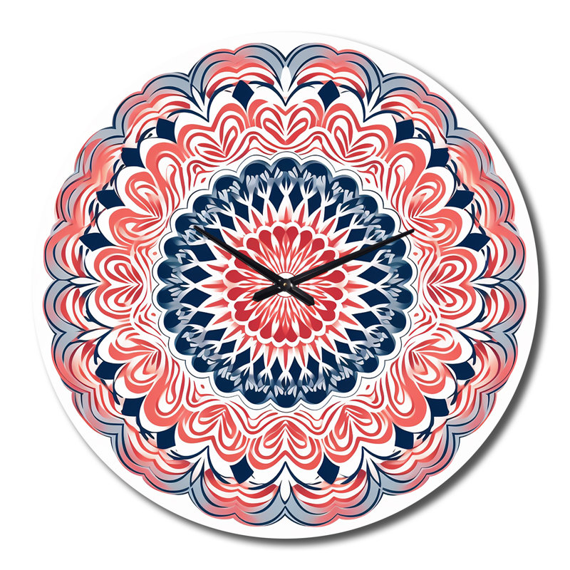 Horloge murale en métal exquise Mandala, Très grand