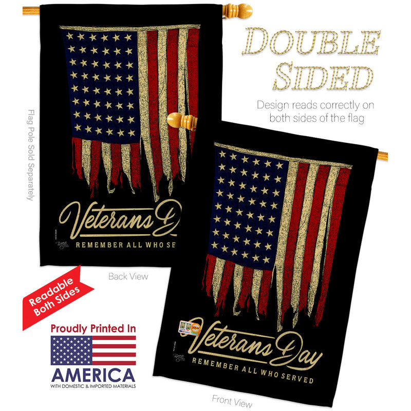 Drapeau de maison 40 po x 28 po en polyester 2 faces