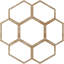 Médaillon de plafond en bois Florin-63411871-63411877