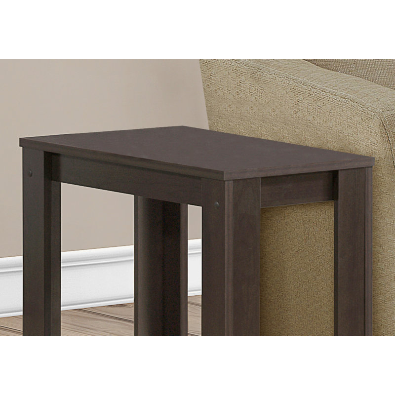 Elegant Nightstand, Nightstand, Transitional Accent Table, End Table With Open Storage Shelf, Espresso