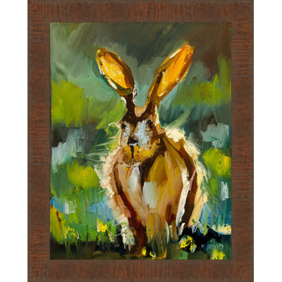 « jackrabbit matin », reproduction d’art sur toile encadrée