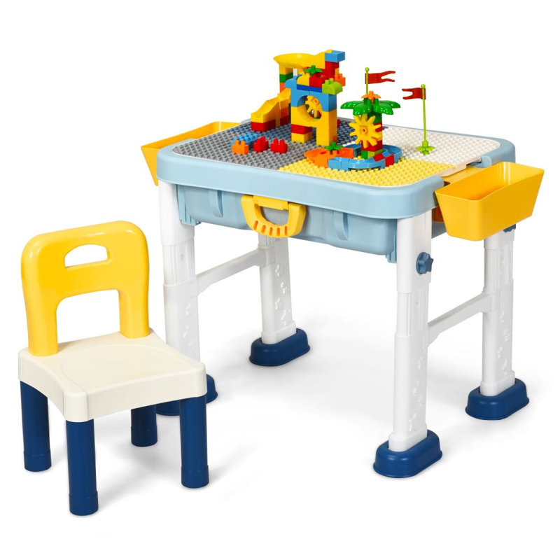 Sebiorn Kids 2 Piece Rectangular Play Or Activity Table and Chair Set
