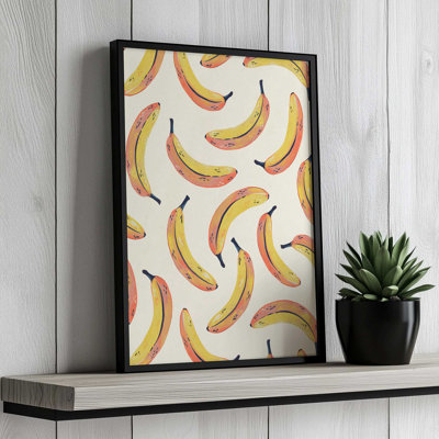 «Fruit Salad Collection Banana» par Garima Dhawan, reproduction d'art sur toile