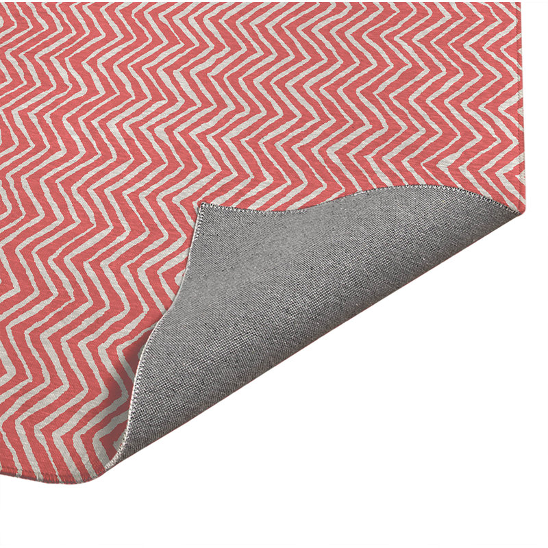 Tapis de cuisine Chevron, Vieux rose, Rectangulaire 2 pi x 3 pi