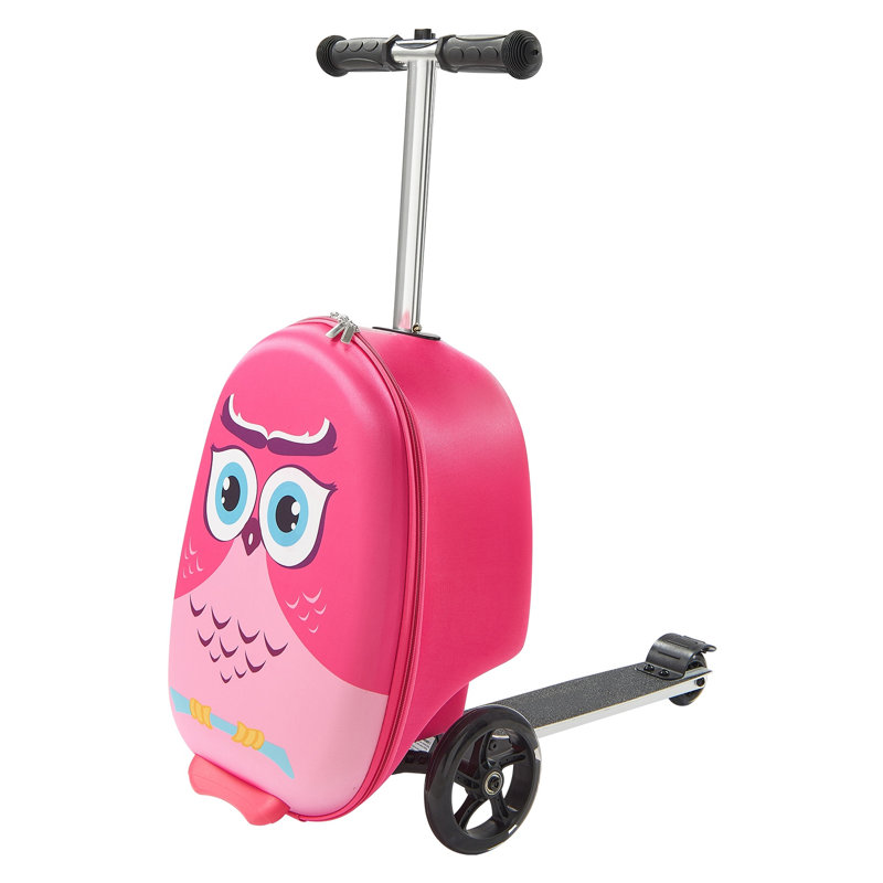 Valise à roulettes rose pour enfants avec valise 20 pouces