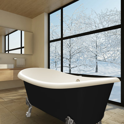 67" x 31" Freestanding Soaking Acrylic Bathtub