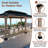 20 Ft. W x 12 Ft. D Solid Cedar Wood Patio Gazebo