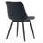 Modern Upholstered Back Dining Chair Armless Side Chair With Metal Legs-2123308379