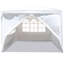 Tente de réception robuste 10 pi x 10 pi - Base stable et auvent extérieur facile à assembler 10 pi x 10 pi - Tissu respirant