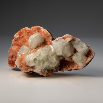 Green Apophylite and Stilbite from Lonavala Quarry, Pune District, Maharashtra, India
