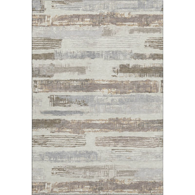 Premium Machine Washable Slesnick AMF1665 Stripes Rug