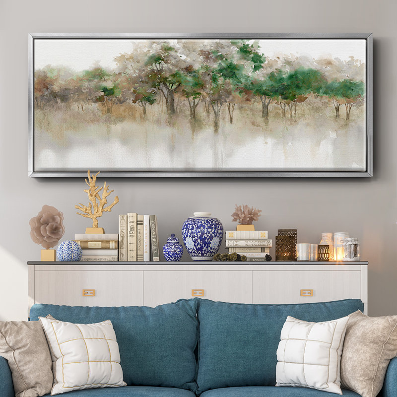 Subtil Meadow Reflections - Toile encadrée, H 20 po x l 50 po