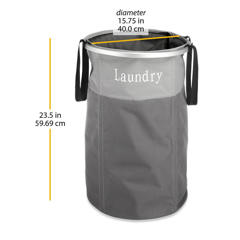 Easycare Round Laundry Hamper - Gray