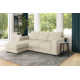 Upholstered Reversible Chaise L-Sectional