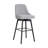 Orfield Modern Swivel Counter or Bar Height Upholstered Armless Bar Stool with Footrest in Wood-278007332-279282122-281107466