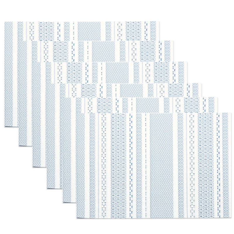 Brax Polyester Blend Rectangle Placemat , Blue