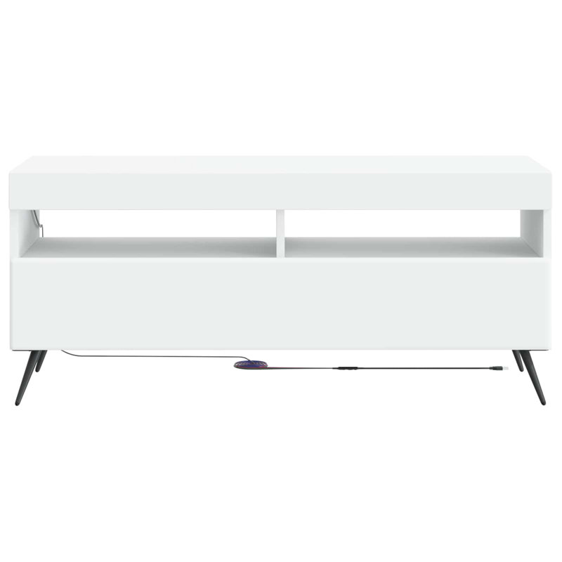 TV Stand, 43cm H x 100cm W x 35cm D, White