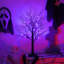 1.97' H Lighted Artificial Christmas Tree