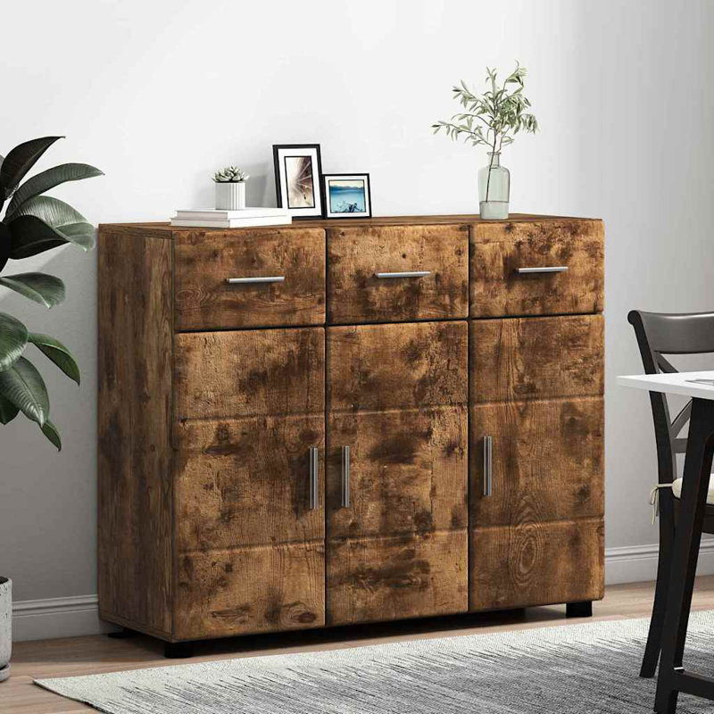 Rectangle Accent Cabinet, Smoked Oak
