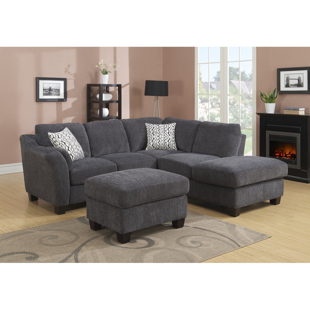 Lakeeya Sectional And Ottoman Set Latitude Run®