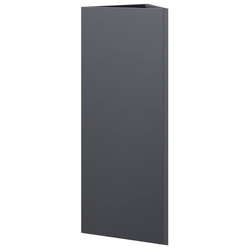 Clinty Metal Elevated Planter, Anthracite, 75cm H x 30cm W x 26cm D