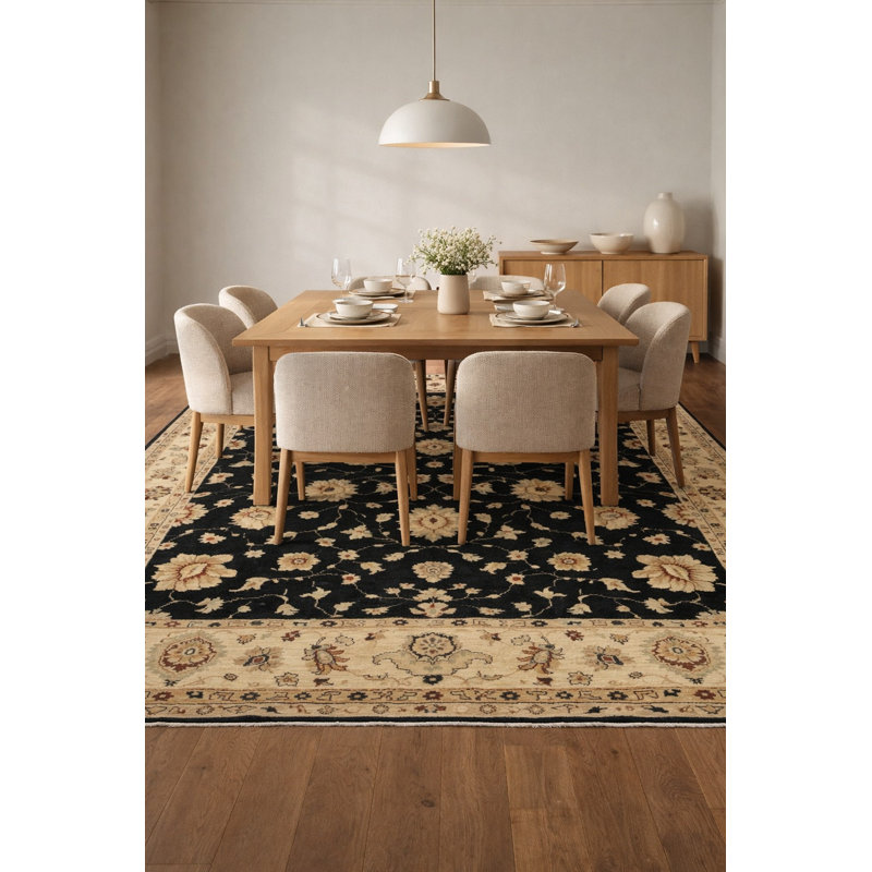 Tapis rectangulaire en laine 9 pi x 12 pi