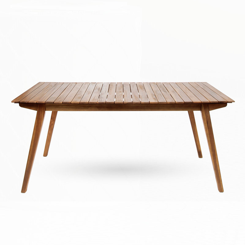 Outdoor 69" Solid Wood Dining Table