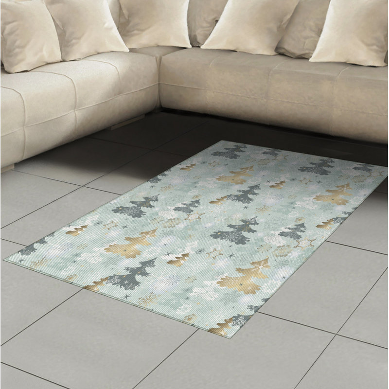 Nature High Density Long Fiber Poly Threads Decorative Area Rug Carpet, Rectangle 4' x 5'8"