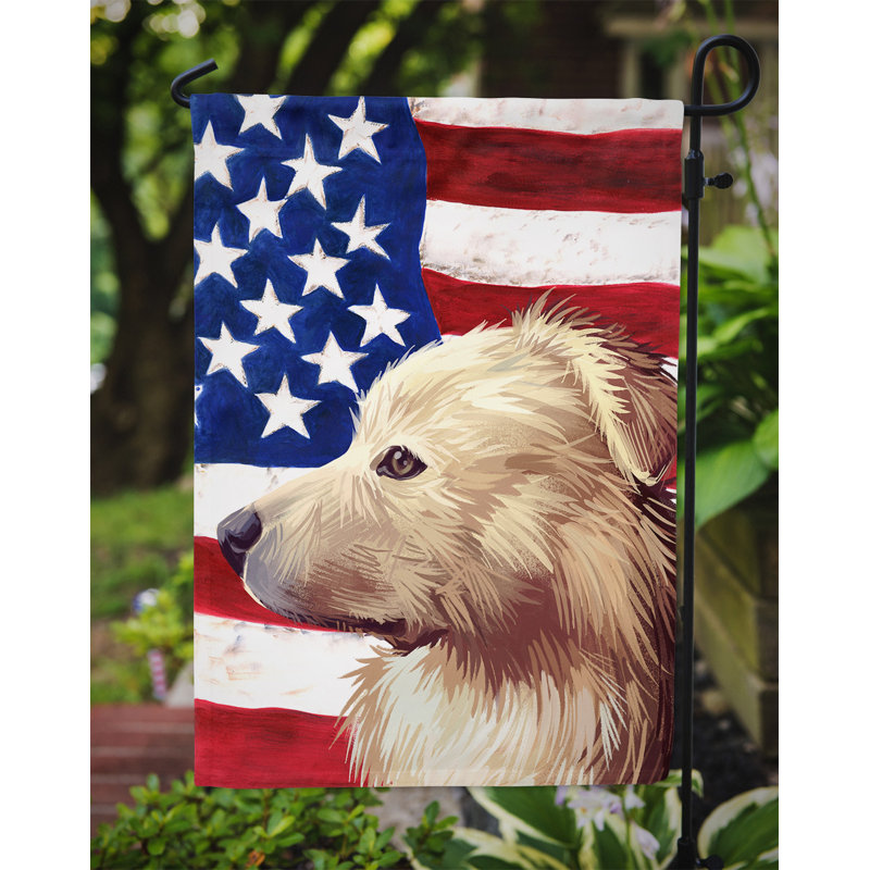 Polyester à 2 côtés 15 x 11 po drapeau de jardin, Chien de berger de l'Himalaya