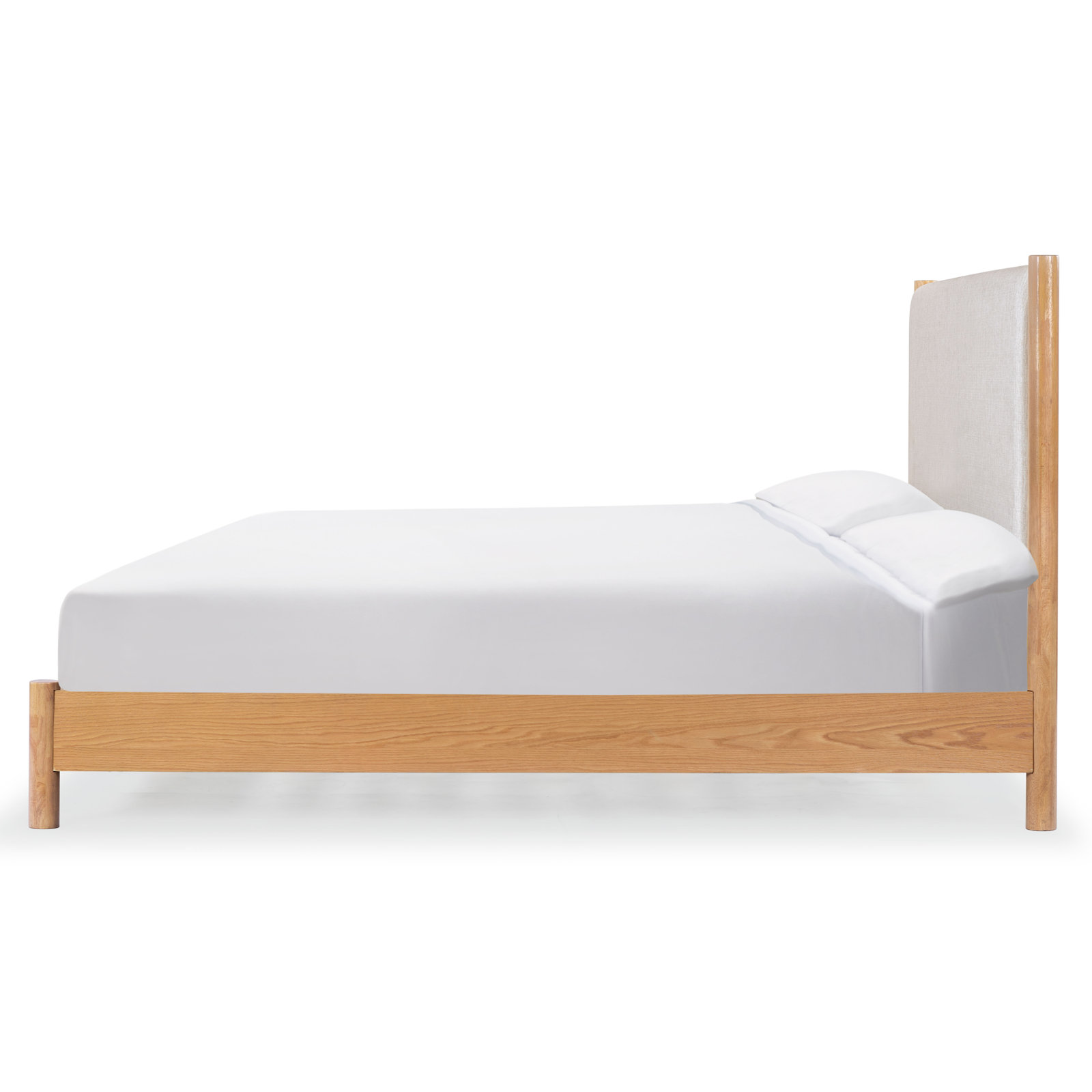 Kaplan Wood Bed, King, Natural/Beige